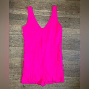 Hot pink romper